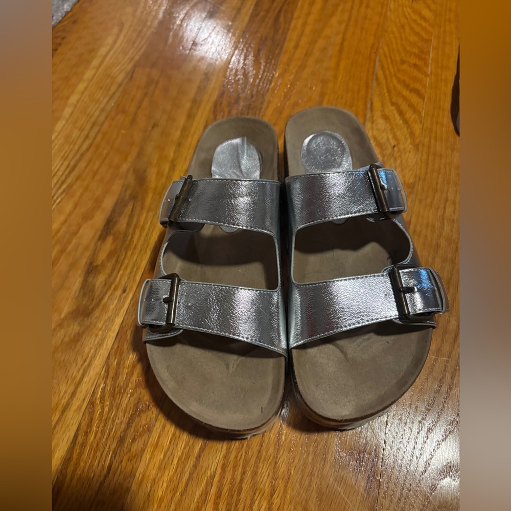 Altar’d State Silver Platform sandals-9